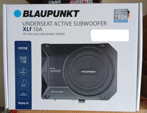Blaupunkt XLf 10A Underseat Active Subwoofer with Class AB Amplifier