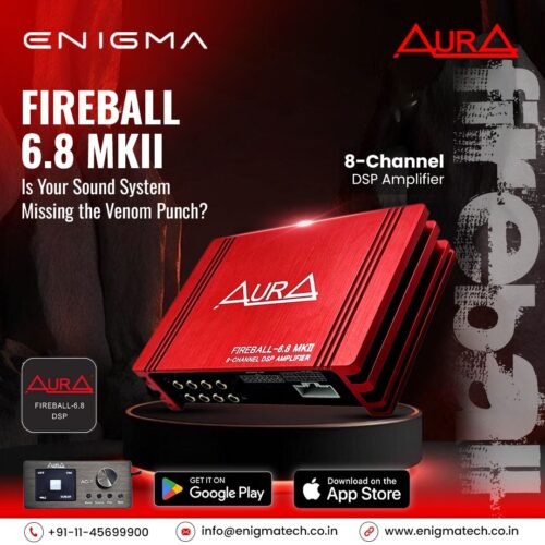 Car Amplifier 8 Channel DSP - Enigma Aura FIREBALL 6.8MKII