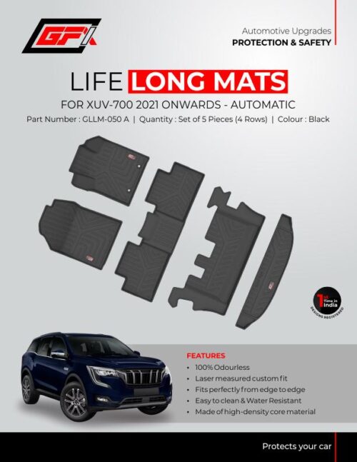 Car Trunk and Floor Mats GFX for Mahindra XUV-700 7Seater (2021 to 2025)