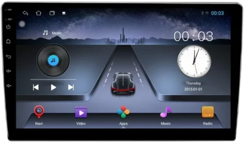 Aksmy Android Player 2GB/32GB 9 Inch (1280 HD) Universal Touch Screen Car Stereo (Double Din)