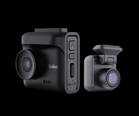 Car Dashcam Qubo Smart Pro 2.7K + Rear Cam High Resolution Recording